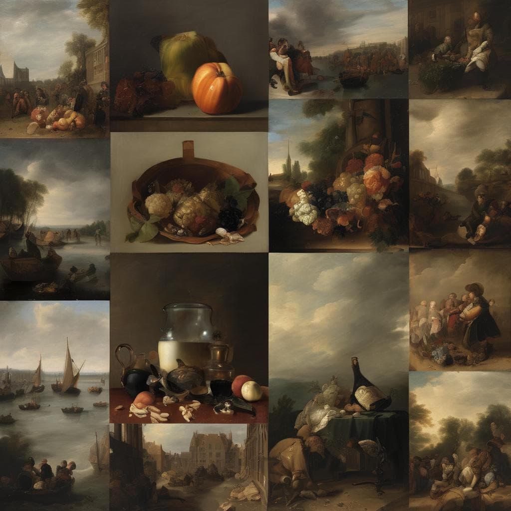 Λεπτομερής οπτική περίτεχνης καλλιτεχνικής δημιουργίας και σύγχρονη εποχή, με πίνακες ζωγραφικής και still life.